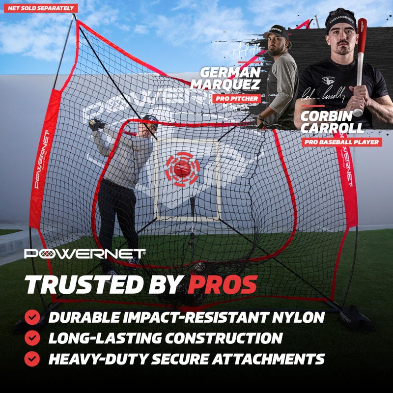 PowerNet Strike Zone Pitching Aid for 7x7 Softball & Baseball Net, Baseball Training Equipment for Pitching Drills and Location Accuracy, Solo or Team Pitcher Training Aid, Attachment Only - Image 3